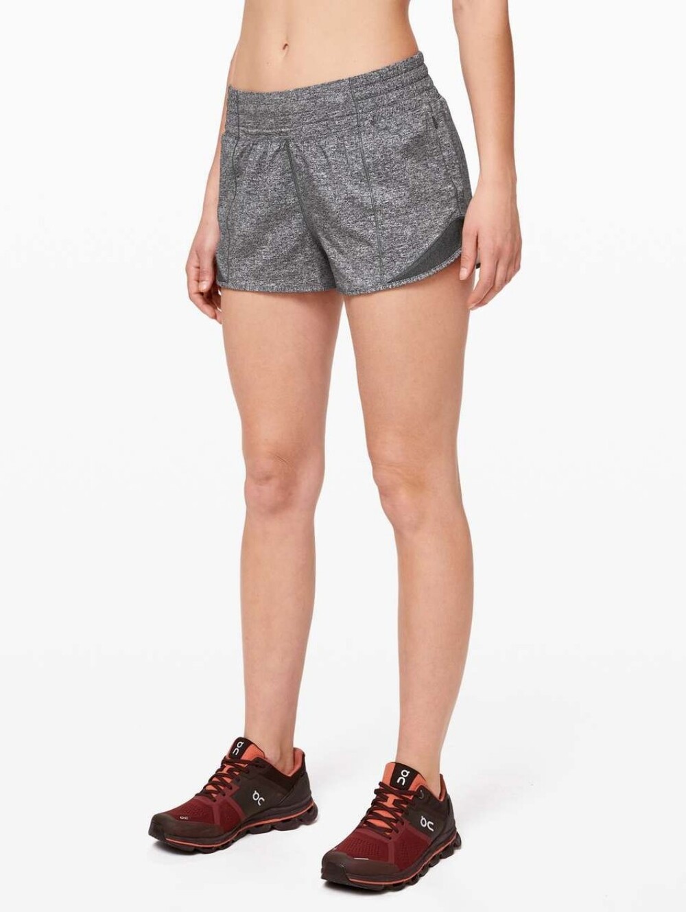 Lululemon Hotty Hot Short *High-Rise 2.5"Heather Lux Multi Black / Heathered B
